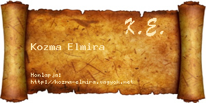 Kozma Elmira névjegykártya
